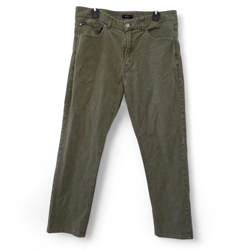 RVCA Green Corduroy Dagger Pant 36